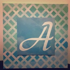 Letter A wall frame